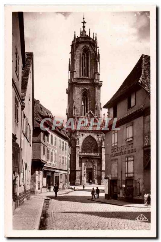 Selestat- Street of the Prattle and Church St Georges-CPA