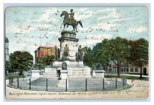 Vintage Real Photo RPPC Washington Monument Capitol Square Original Postcard P37