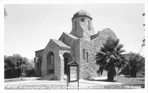 Postcard RPPC Photo 1950s Arizona Casa Grande 1st Presbyterian Church 22-12838