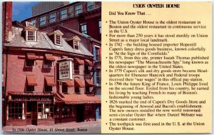 M-67620 Union Oyster House 41 Union Street Boston Massachusetts