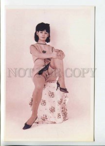 449537 girl in a short dress posing in an erotic position Modern card