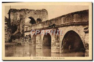 Postcard Old Bonneval E and L Bridge Boisville