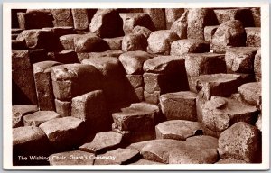 The Wishing Chair Giant's Causeway Ireland Real Photo RPPC Postcard