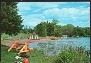 Michigan BA WA BIC PARK on Fortune Lake Iron River - Chrome - 1950s-1970s