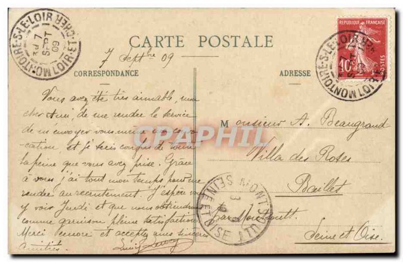 Montoire Old Postcard Castle Ruins