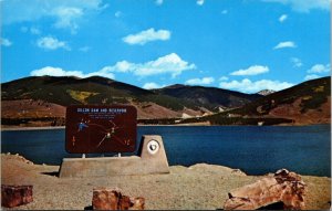 Dillon Dam Reservoir US Hwy 6 I 70 US 40 Postcard Colorado CO UNP Vintage 