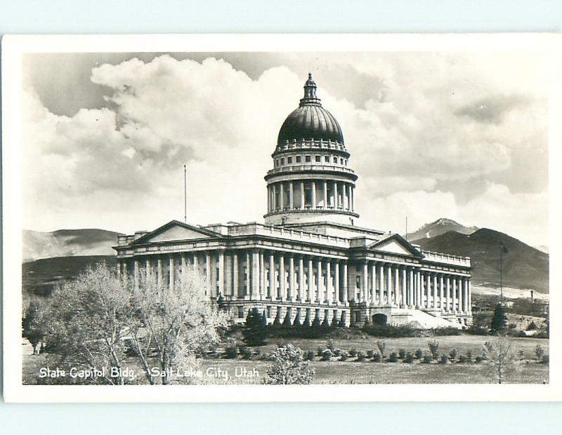 Pre-1950 rppc CAPITOL BUILDING Salt Lake City Utah UT v5074