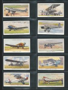 GB 1935 Plane | Aeroplane | Player Cigarettes Cards. Complete Series of 50