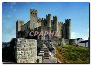 Modern Postcard Portugal Obidos Castle and Inn