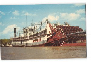 Vicksburg Mississippi MS Vintage Postcard The Showboat Sprague Steamer