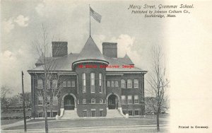 MA, Southbridge, Massachusetts, Main Street, Grammar School, Johnson-Colburn Pub