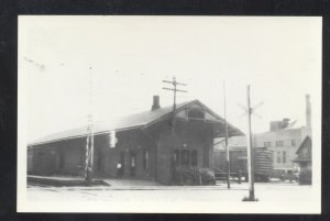 RPPC SPRINGFIELD MASSACHUSETTS RAILROAD DEPOT STATION REAL PHOTO POSTCARD