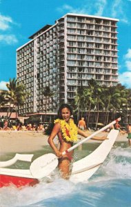 Postcard Outrigger Hotel Waikiki Hawaii