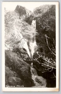 RPPC Salmon Creek Falls Big Sur California Postcard F21