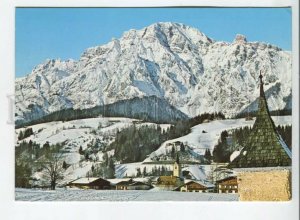 441198 Austria 1980 Leogang ski resort Tirol RPPC cancellation advertising