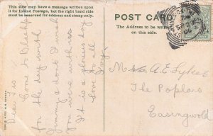 BLACKPOOL LANCASHIRE ENGLAND~STORM-LARGE WAVES~1906 POSTCARD