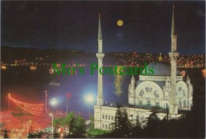 Turkey Postcard - Istanbul - Dolmabahce Mosque and Bosphore  RR12901