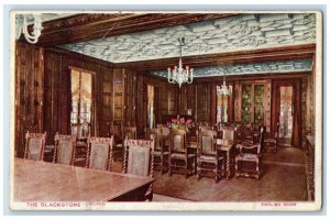 1912 The Blackstone English Room Interior Chicago McHenry Illinois IL Postcard