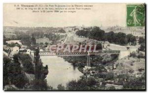 Thouars Old Postcard Bridge Saint Jacques