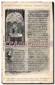Old Postcard Collection Old Toulouse manuscript of Las Leys Amors 1356 trouba...