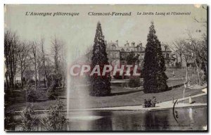 Old Postcard L & # 39Auvergne Picturesque Clermont Ferrand Jardin Lecoq and &...