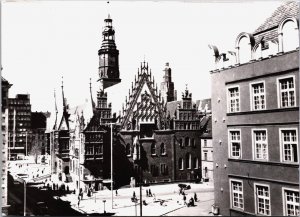 Poland Wroclaw Ratusz Vintage RPPC BS26