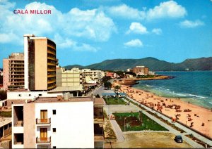 Spain Mallorca Cala Millor Partial View Of Beach