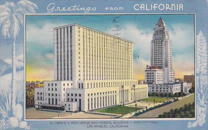 California Los Angeles Post Office and Federal Building 1942