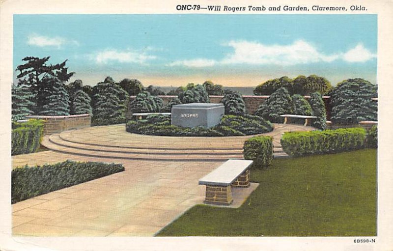 Will Rogers Tomb Garden - Claremore, Oklahoma OK