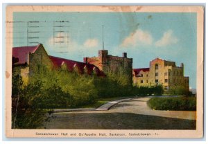 1945 Saskatchewan Hall Qu'Appelle Hall Saskatoon Saskatchewan Canada Postcard