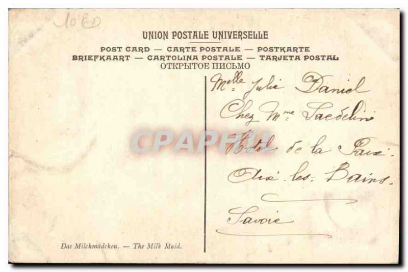 Postcard The Old Greuze Laitiere