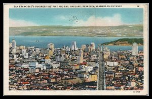 ABRO US Unused Card San Francisco Business District and Oakland, Berkley Ca.