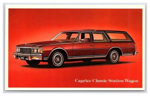 Postcard Chevrolet Caprice Classic Station Wagon Dealer Advertising Card