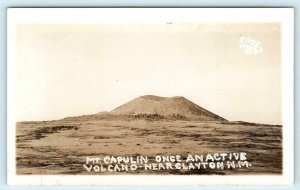 RPPC  MT. CAPULIN near Clayton, New Mexico NM ~ Once an ACTIVE VOLCANO  Postcard 