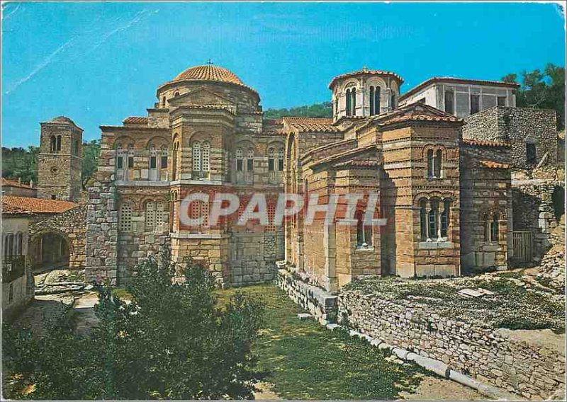 Postcard Modern Convent of Hossios Loukas (XI century) the churches of Hossio...