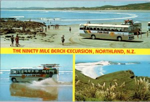 Ninety Mile Beach Excursion to Cape Reinga Northland New Zealand Postcard