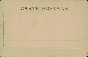 B576 Switzerland Geneve pont et quai du Mont-Blanc 1900s