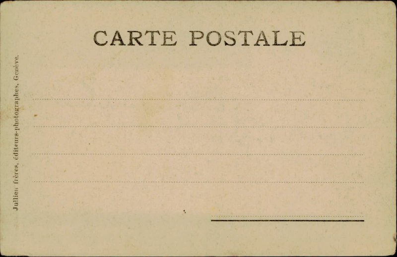 B576 Switzerland Geneve pont et quai du Mont-Blanc 1900s