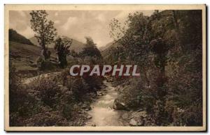 Old Postcard Les Pyrenees Vallee d & # 39Anre Aragnouet Torrent of Gela