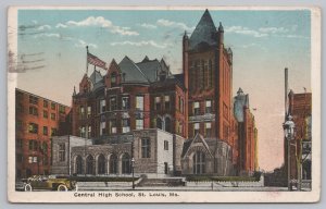 State View~St Louis Missouri~Central High School~Vintage Postcard