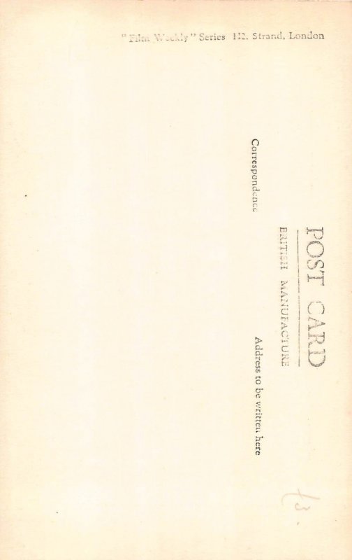 Movie Star British Theater film actor Tom Walls Portrait RPPC postcard B835