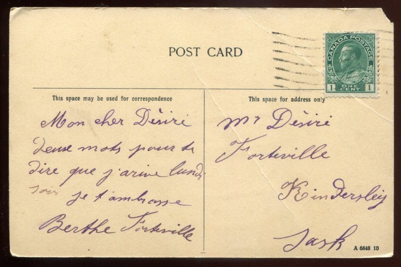 h1448 - SASKATOON Sask. Postcard 1910s 21st Street. Stores