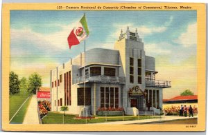 Postcard MEX Tijuana Camara Nacional de Comercia Chamber of Commerce Coca-Cola