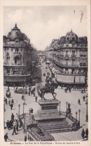 France Orleans La Rue de la Republique Statue de Jeanne d'Arc