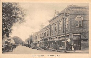 BARTOW, FLORIDA Main Street Scene Drugstore c1920s Knight's Polk County Vintage