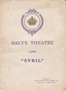 Sybil Harry Welchman Military Play Antique London Daly's Theatre Programme