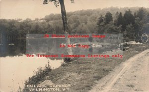 VT, Wilmington, Vermont, RPPC, Lake Raponda, Scenic View, Photo