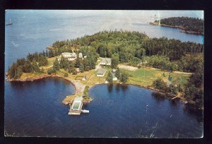 Owls Head, Maine/ME Postcard, Spectacular Aerial View Of Bancroft Camp