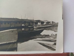 Vtg RPPC. Houseboat on Illinois River.Schultes Landing. Queen l, Queen ll