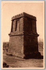 Agrigento Sicily Italy 1920s Postcard Tomb Of Theron and Saracen Olive Trees